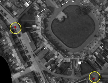 Detection in Urban scenario using Combined Airborne imaging Sensors